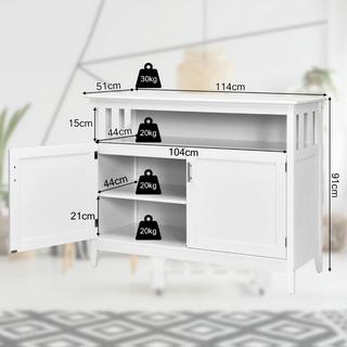 B2X Credenza moderna con ripiano interno regolabile e 2 ante  
