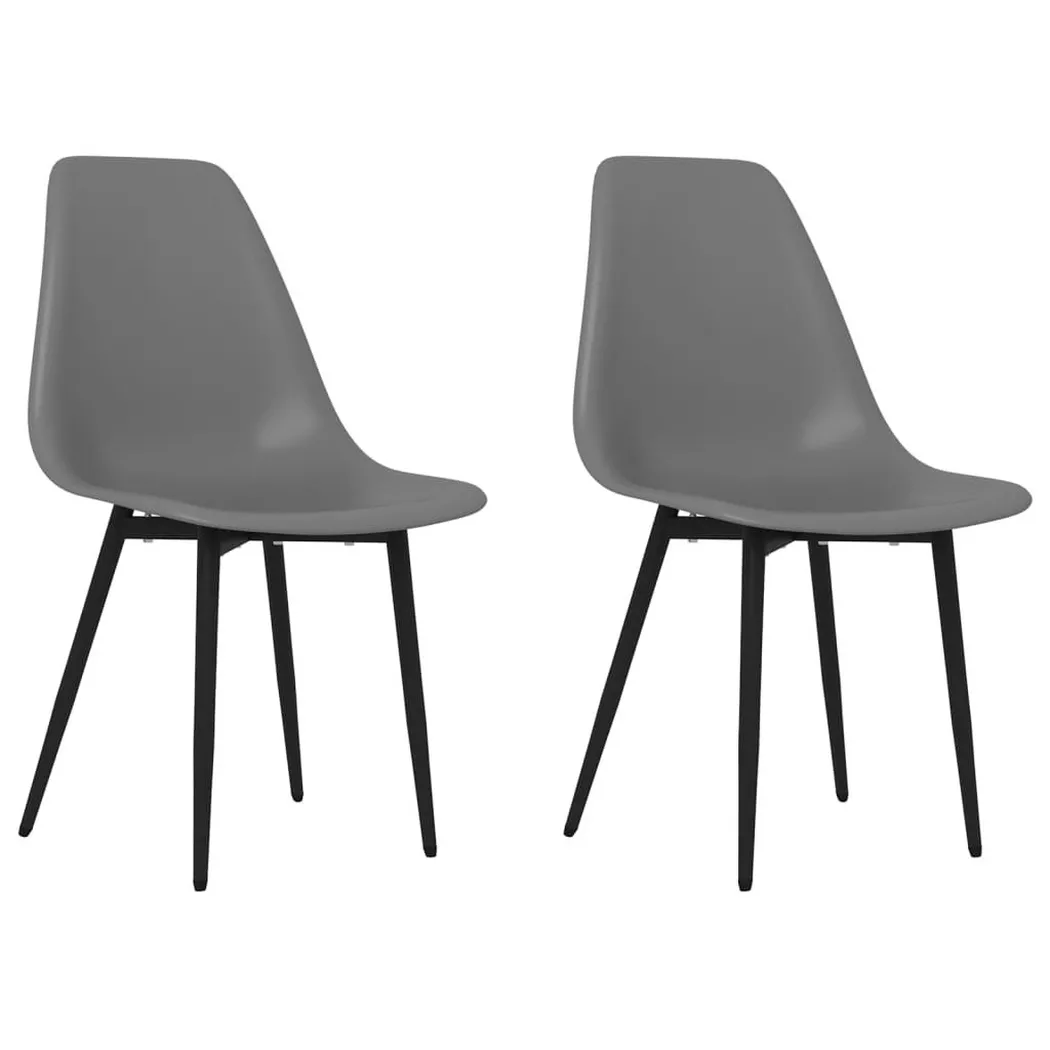 VidaXL - Esszimmerstuhl polypropylen, One Size, Grau