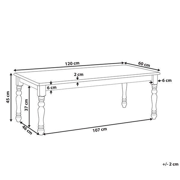 Beliani Couchtisch aus MDF-Platte Retro KOKOMO  