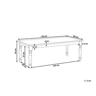 Beliani Couchtisch aus MDF-Platte Retro KOKOMO  