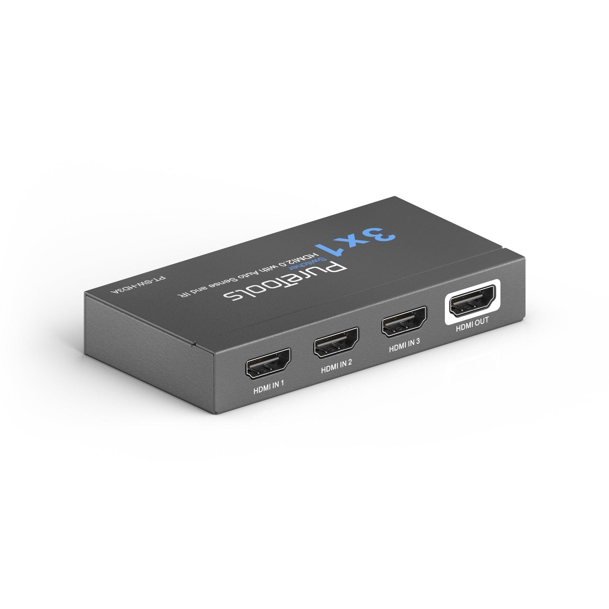 PureTools  PureTools PT-SW-HD3A commutateur vidéo HDMI 