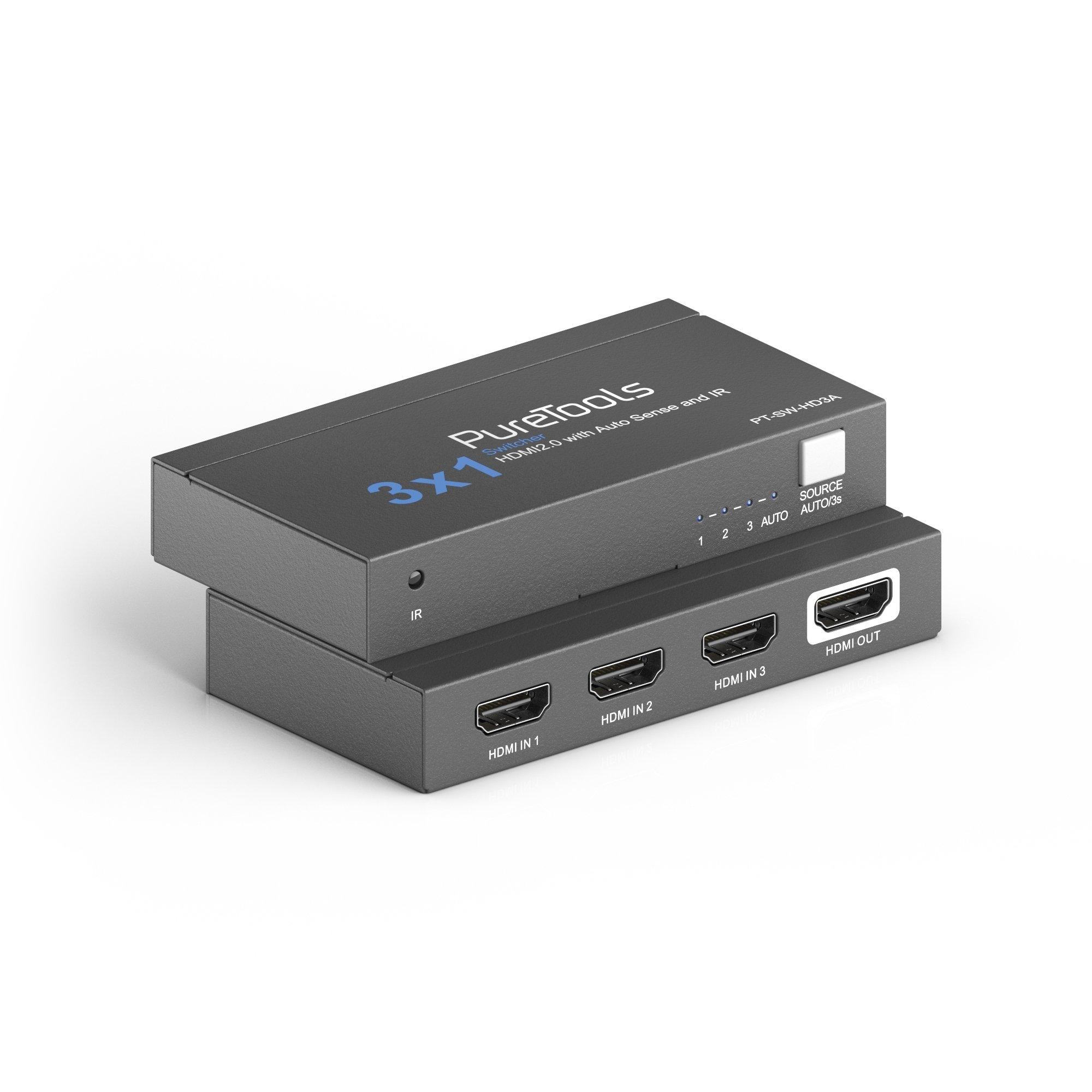 PureTools  PureTools PT-SW-HD3A commutateur vidéo HDMI 