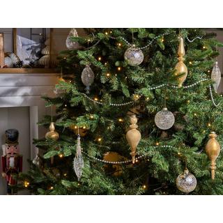 Beliani Weihnachtskugel 25er Set aus Glas Glamourös ICICLE  