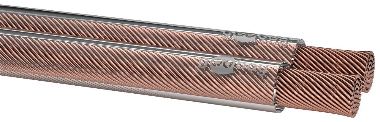 Goobay  Goobay Transparent PVC, CCA, 100 m Spule, Querschnitt 2 x 2.5 mm2, Eca 