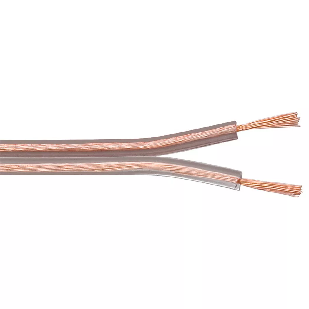 Goobay -  Transparent PVC, CCA, 100 m Spule, Querschnitt 2 x 2.5 mm2, Eca, One Size