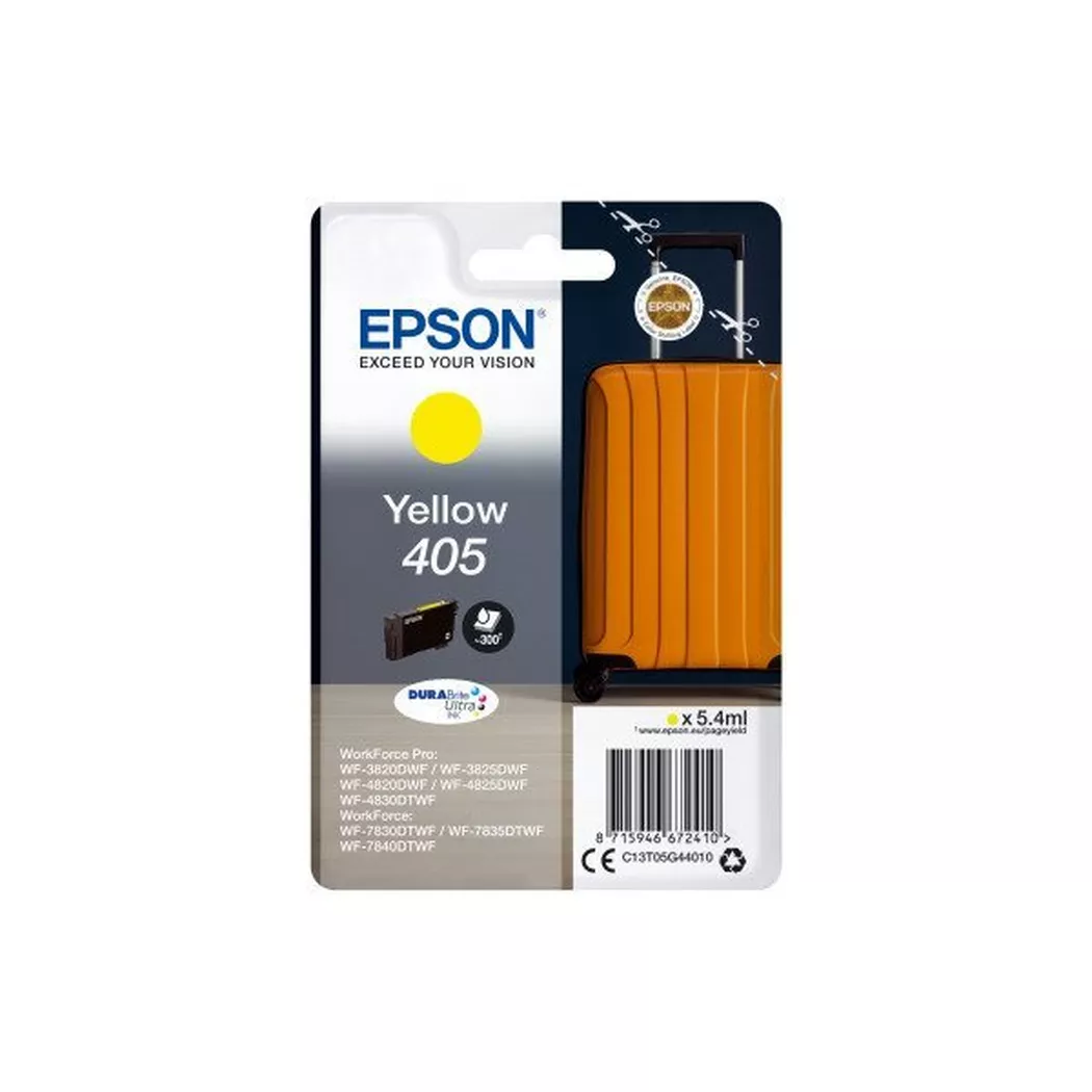 Epson – Tintenpatrone 405 yellow T05G44010 WF-7830DTWF 300 Seiten, Gelb Bunt, One Size