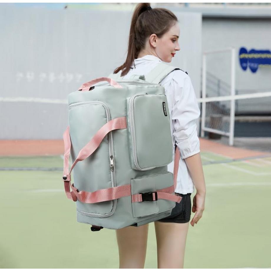 Only-bags.store Sporttasche Reisetasche mit Schuhfach Nassfach Wasserdichte Trainingstasche Reiseseesack Rucksack  