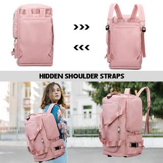 Only-bags.store Sporttasche Reisetasche mit Schuhfach Nassfach Wasserdichte Trainingstasche Reiseseesack Rucksack  