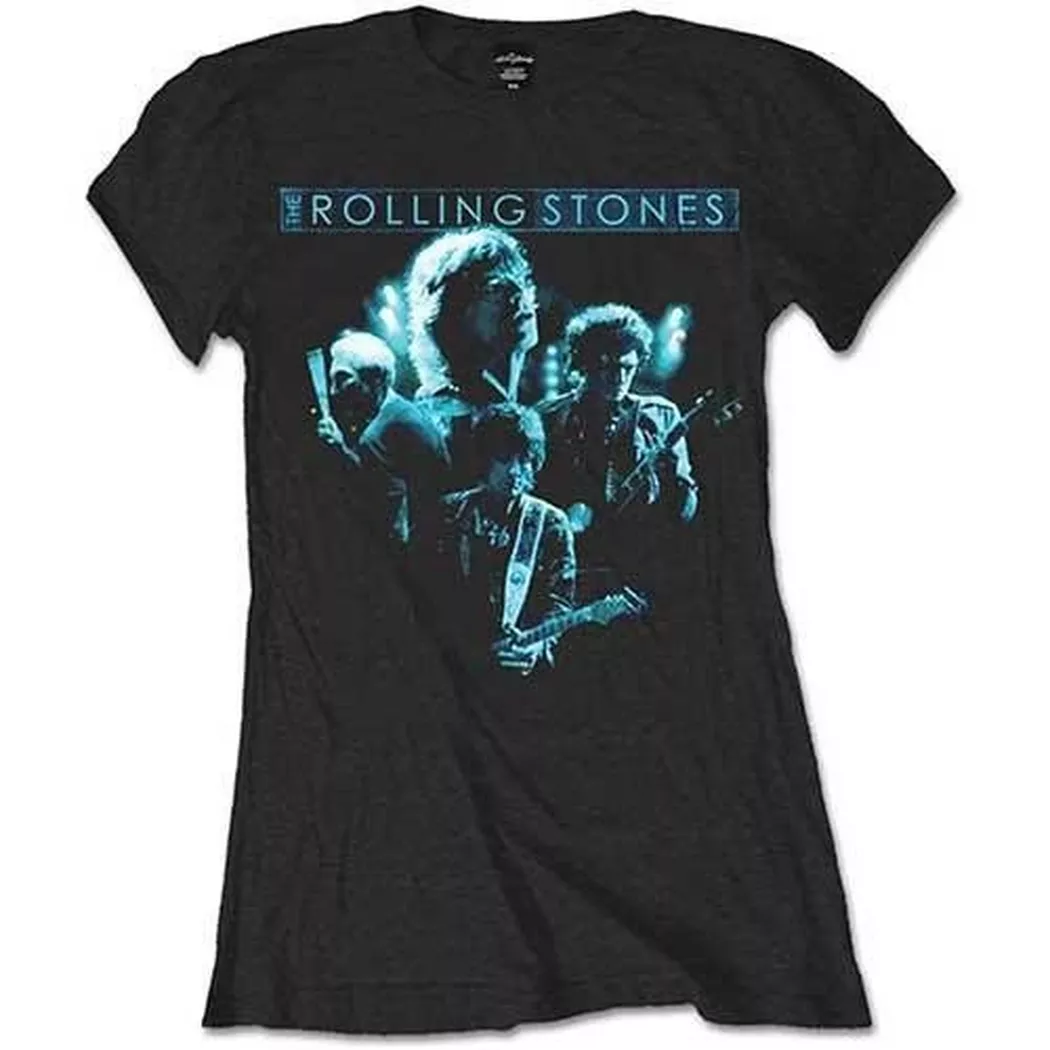 The Rolling Stones - TShirt, für Damen, Schwarz, Größe M