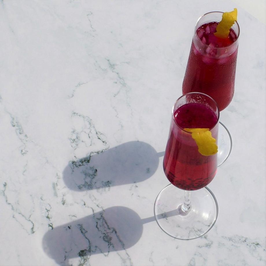 Blue Chilli  Verre en cristal de vin mousseux, prosecco, champagne ensemble de 2 