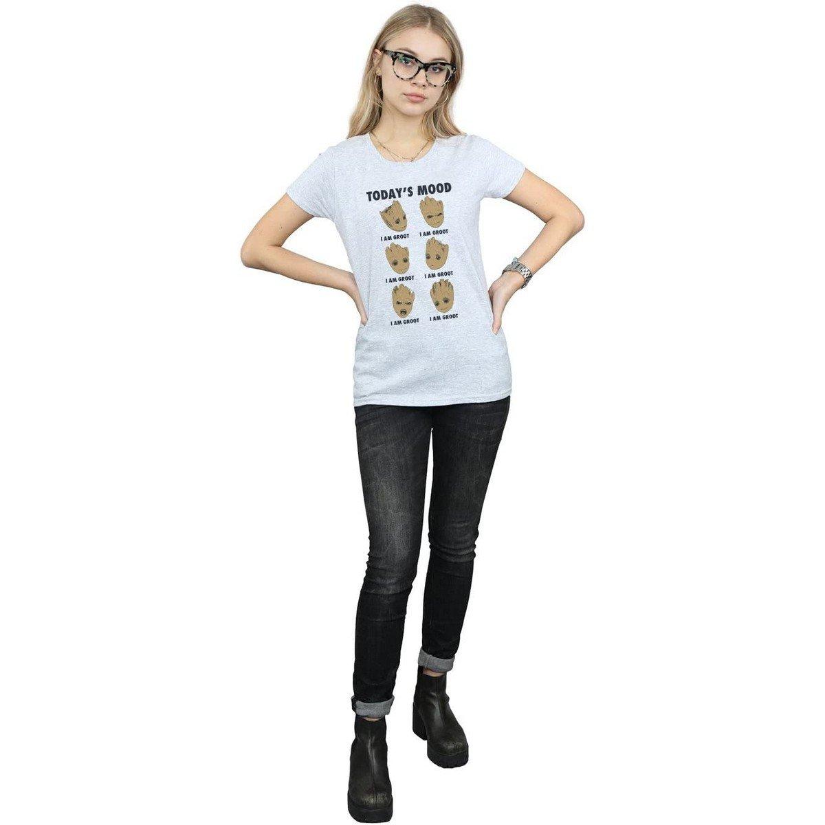 Guardians Of The Galaxy Today's Mood T-Shirt Stampata Slim Fit  