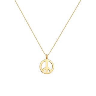 Kuzzoi  Halskette  Peace Frieden Massiv 925 Silber 