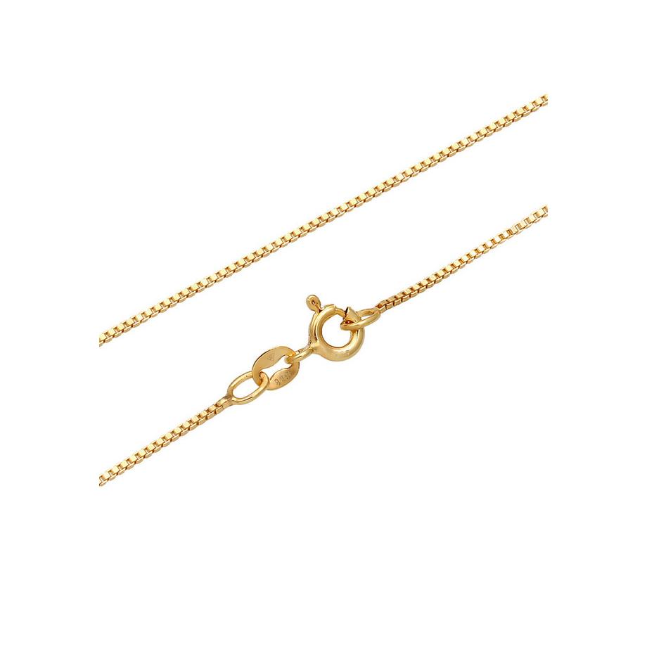 Kuzzoi  Halskette  Peace Frieden Massiv 925 Silber Vergoldet 