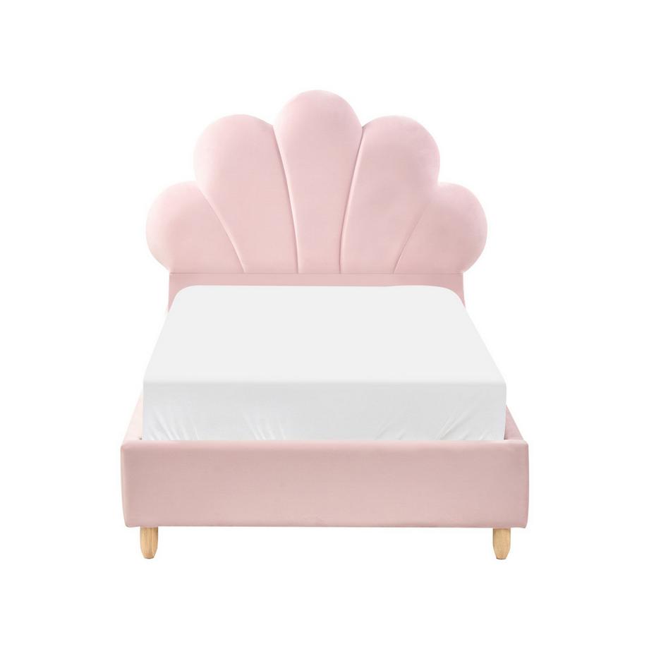 Beliani Lit d'enfant en Velours Moderne NEULISE  