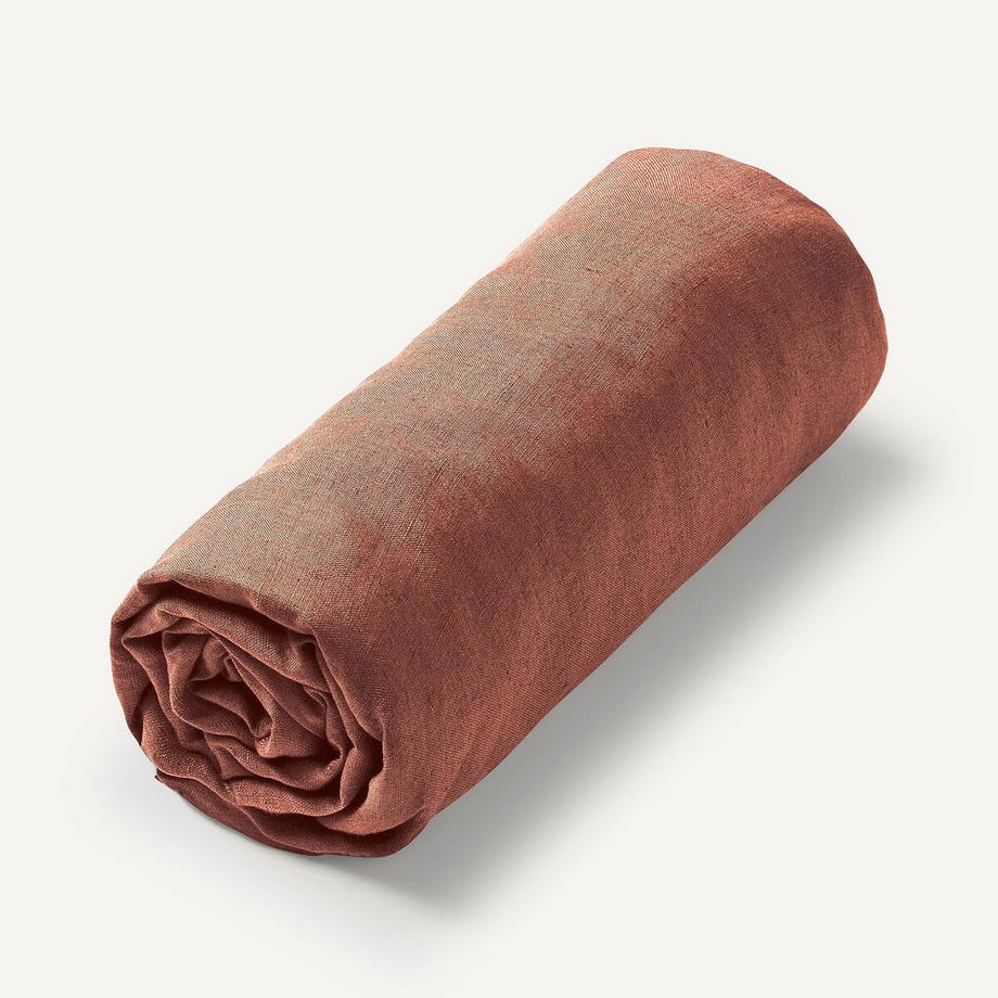 Drap-housse lin lavé