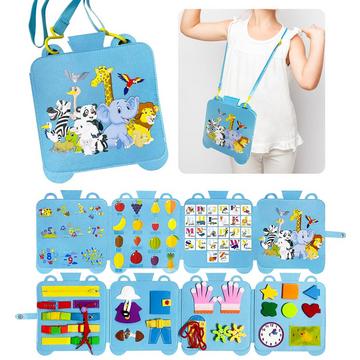 Busy Board 7 en 1 pour les tout-petits, tableau d'activité pour bébé, jouet sensoriel, jouet éducatif pour les garçons et les filles.