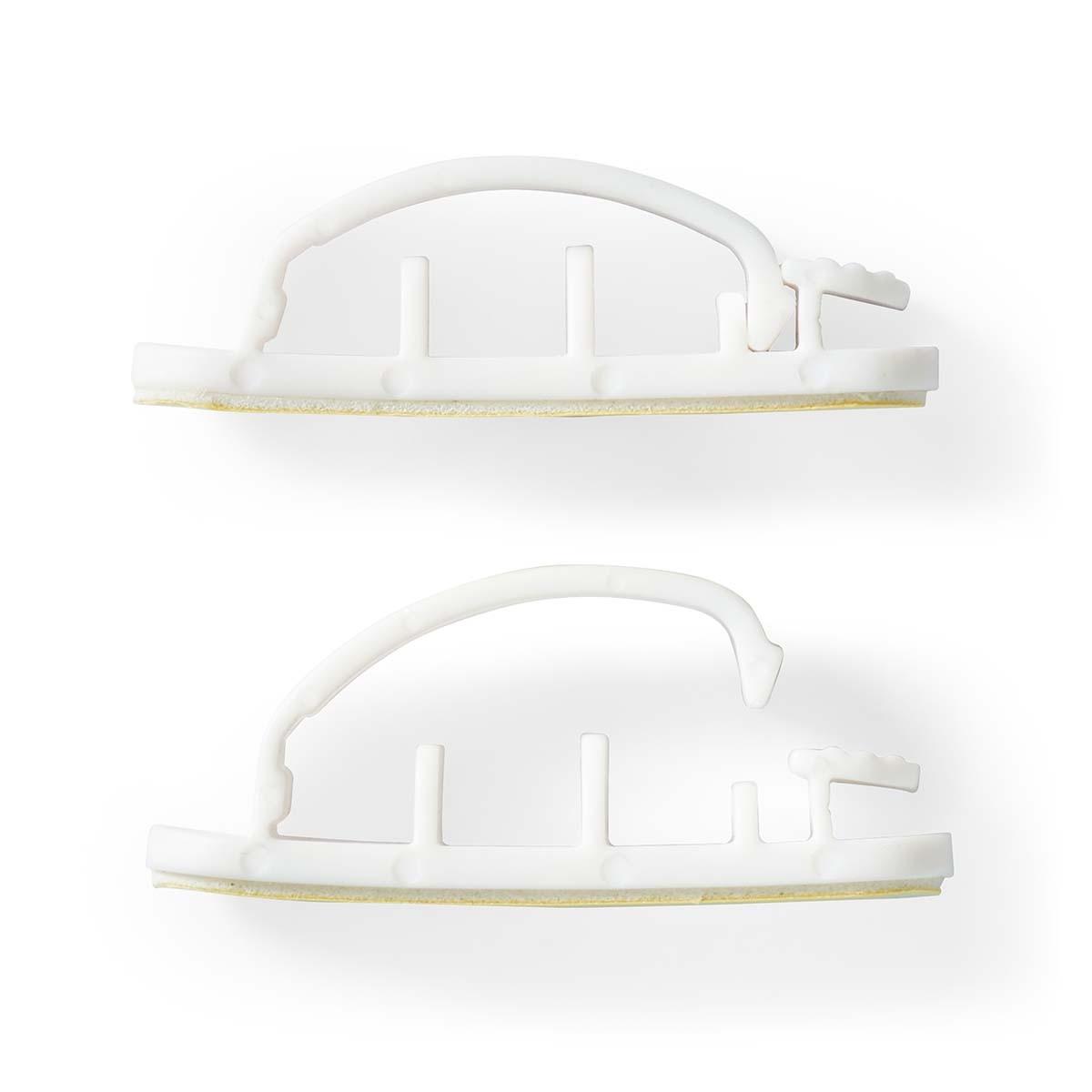 Nedis  Gestion des câbles | Serre-câbles | Verrouillé | 3 pcs. | Nombre de fentes : 3 disques | Épaisseur maximale du câble : 7,5 mm | Polypropylène | Blanc 