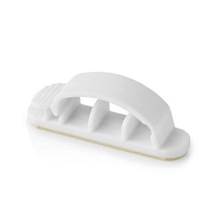 Nedis  Gestion des câbles | Serre-câbles | Verrouillé | 3 pcs. | Nombre de fentes : 3 disques | Épaisseur maximale du câble : 7,5 mm | Polypropylène | Blanc 