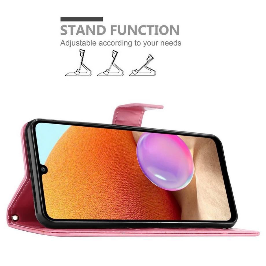 Cadorabo  Custodia per Samsung Galaxy A32 4G cover fiori design 