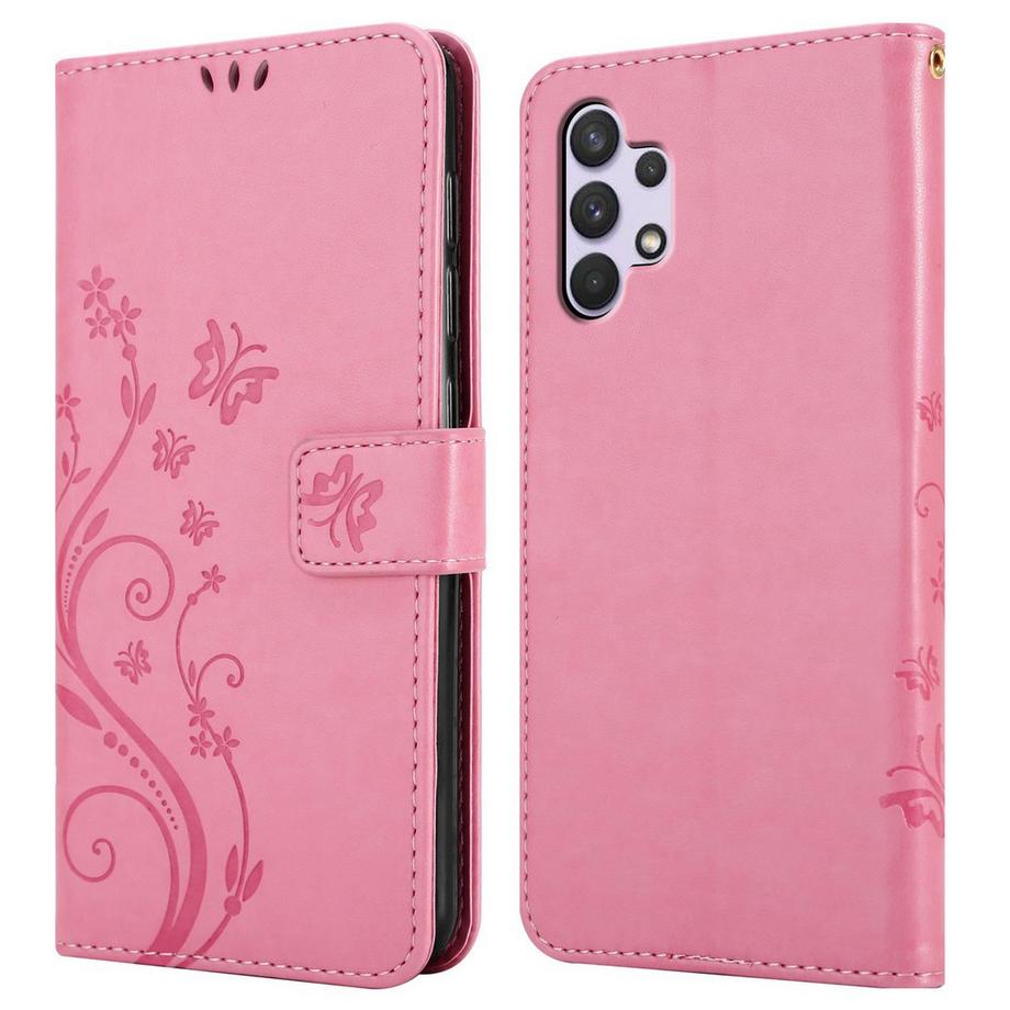 Cadorabo  Custodia per Samsung Galaxy A32 4G cover fiori design 