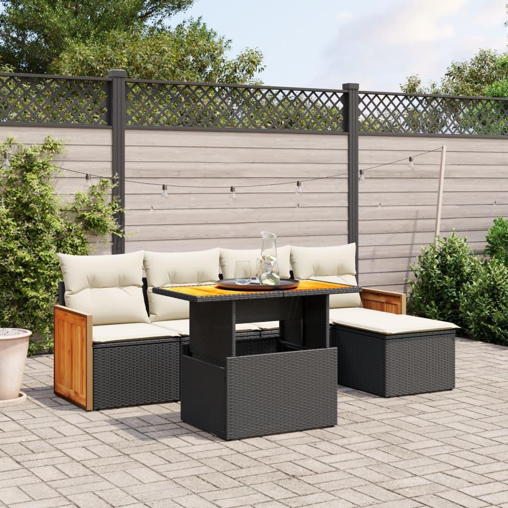 VidaXL set divano da giardino Polirattan  