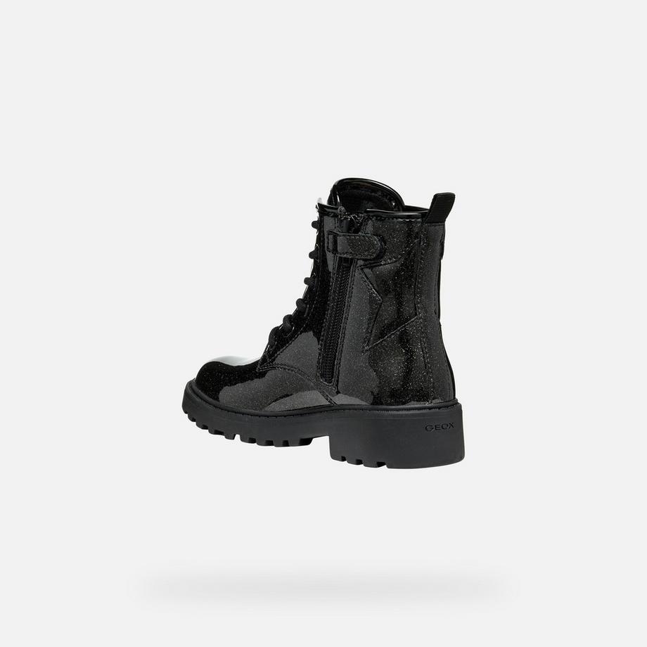 GEOX Casey Bottines à Lacets Pailletées  