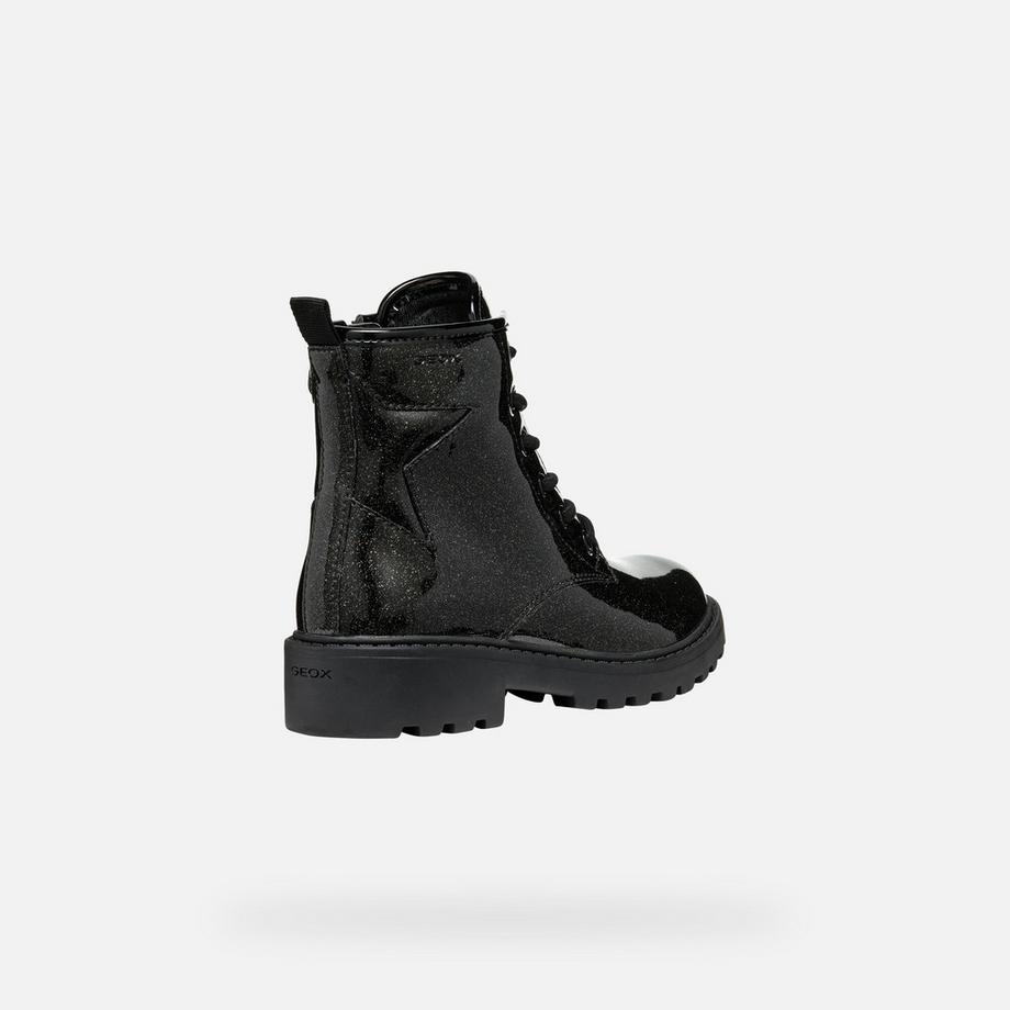 GEOX Casey Bottines à Lacets Pailletées  