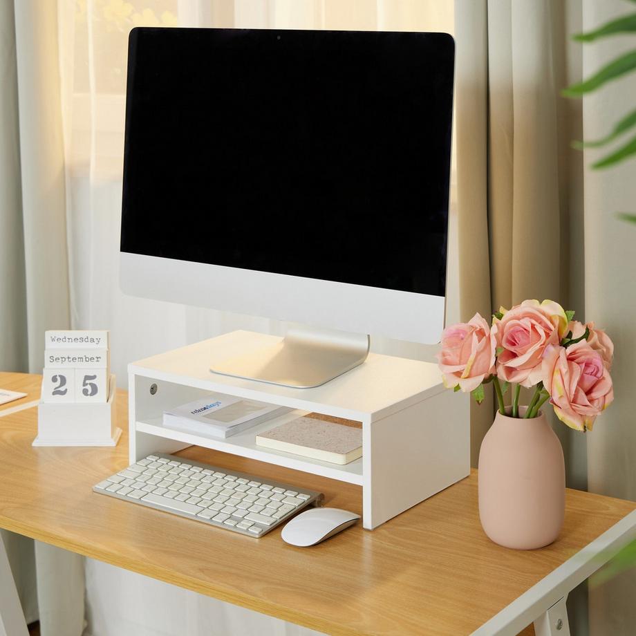 Northix  Monitorständer mit Organizer 