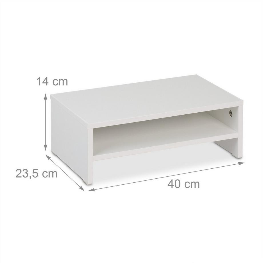 Northix  Monitorständer mit Organizer 