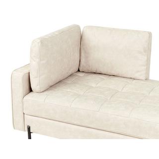 Beliani Chaise longue en Cuir PU Moderne REBAIS  