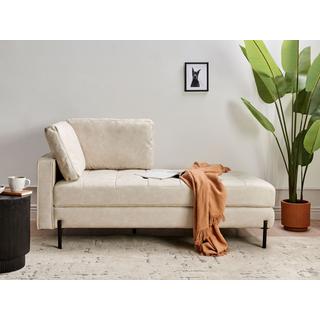 Beliani Chaise longue en Cuir PU Moderne REBAIS  