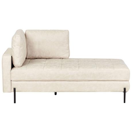 Beliani Chaise longue en Cuir PU Moderne REBAIS  