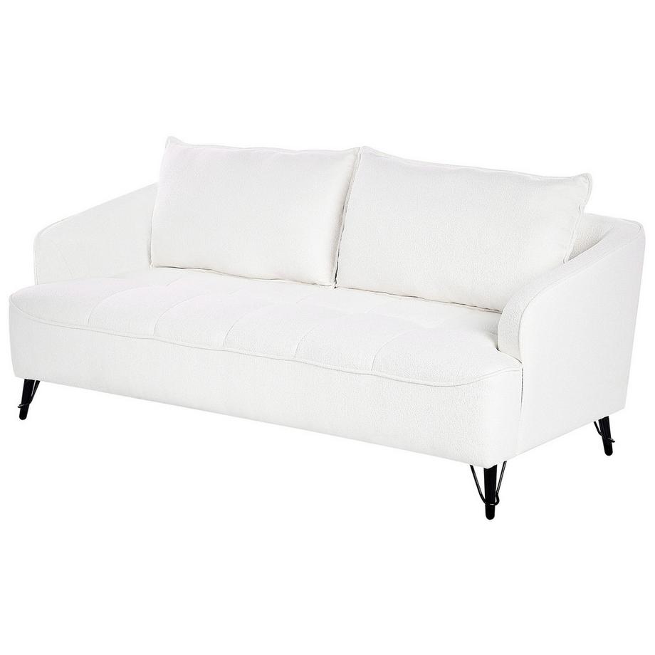 Beliani 3 Sitzer Sofa aus Bouclé Landhausstil HOBRO  