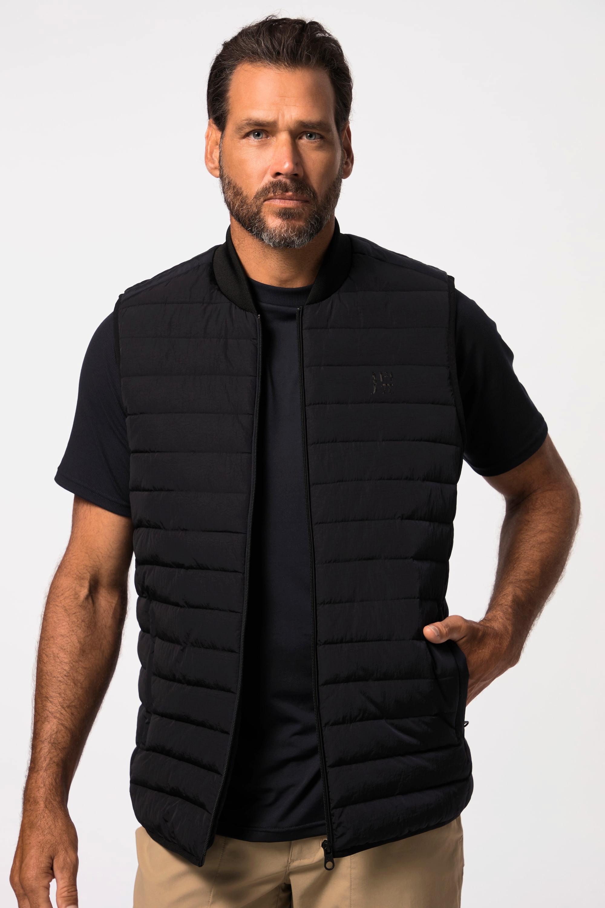 JP1880  Gilet trapuntato da golf con colletto 