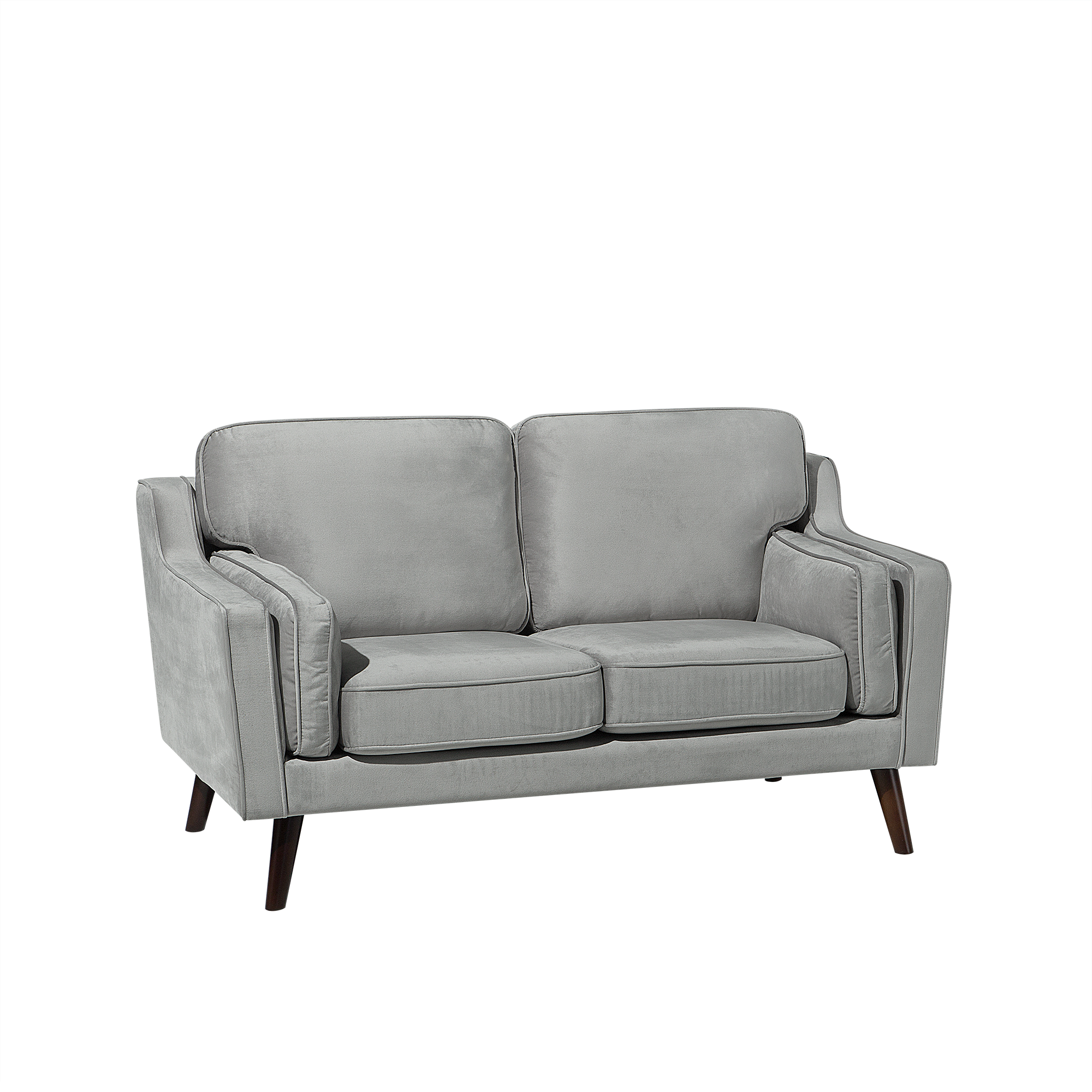 Beliani 2 Sitzer Sofa aus Samtstoff Modern LOKKA  