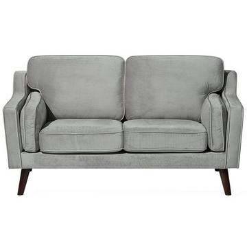 2 Sitzer Sofa aus Samtstoff Modern LOKKA