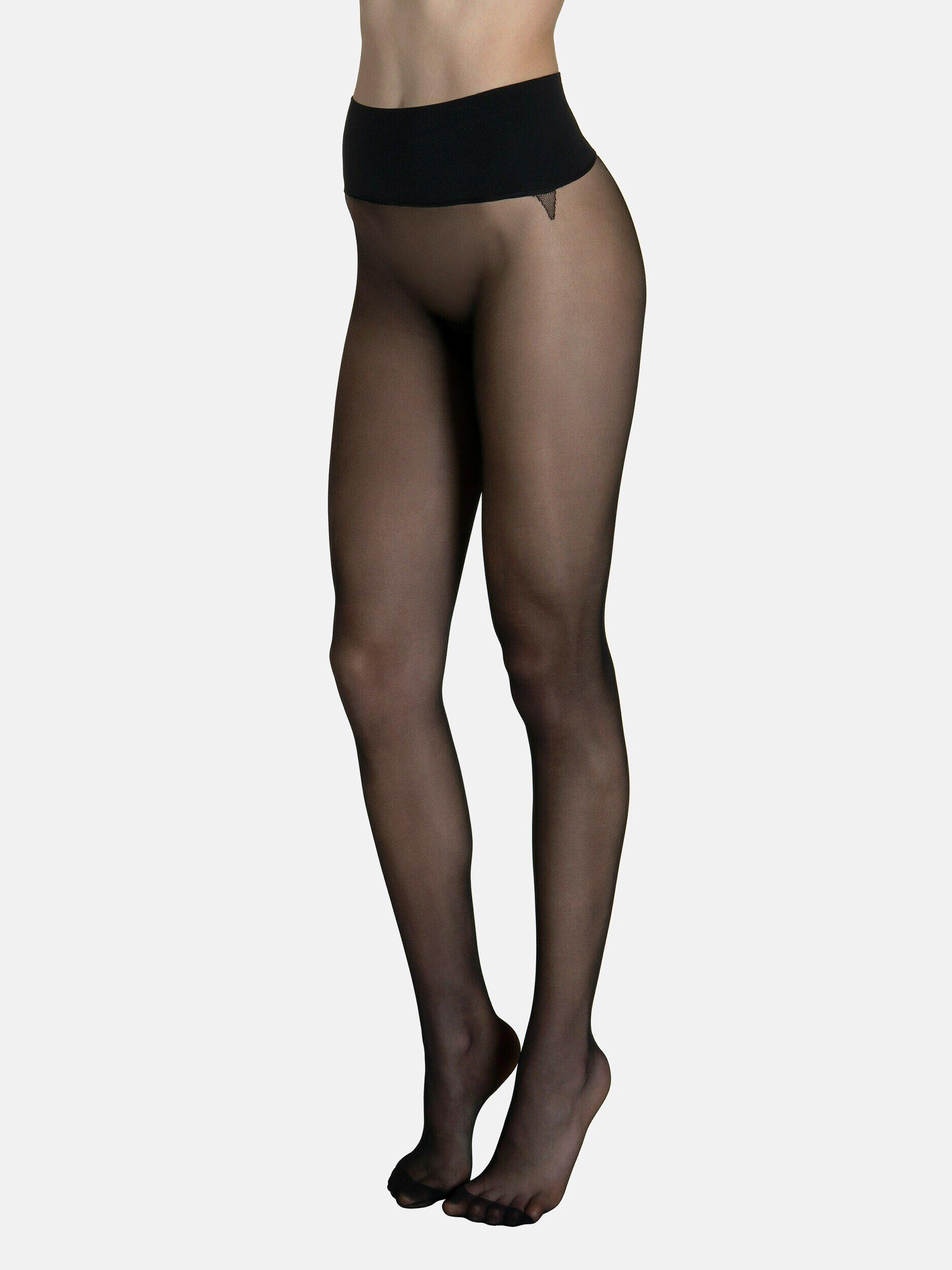 Lisca  Collants 15 DEN sans coutures ceinture 10cm Invisible 