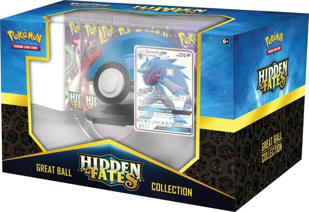 Pokémon  Hidden Fates Shiny Zoroark-GX Poké Ball Collection 