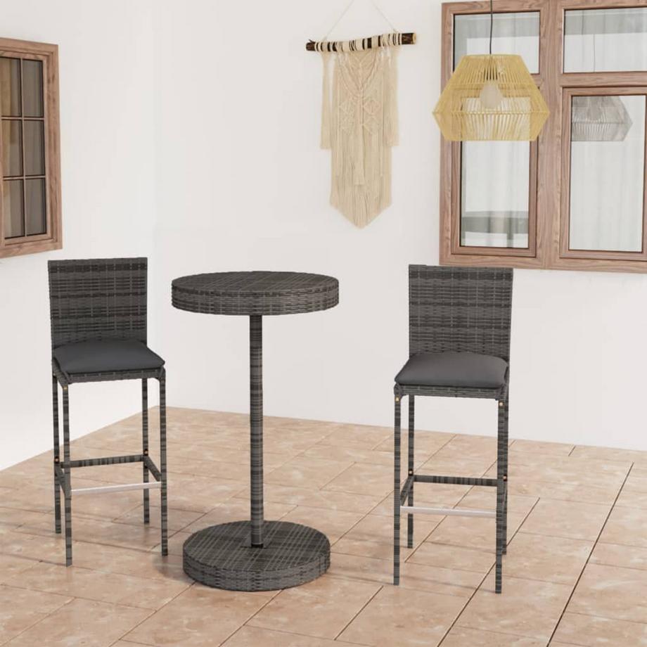 VidaXL Bar-set poly-rattan  