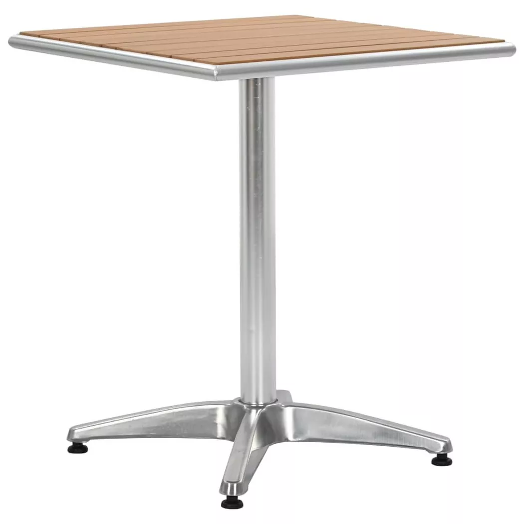 VidaXL - Table de jardin métal, One Size, Argent