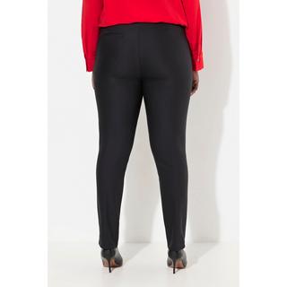 Ulla Popken  Cotton-Elasthan-Hose Sienna, Slim, hochelastisch, Elastikbund 