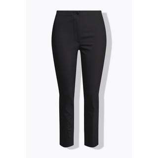 Ulla Popken  Cotton-Elasthan-Hose Sienna, Slim, hochelastisch, Elastikbund 