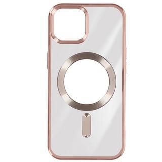 Avizar  Coque MagSafe iPhone 15 Silicone Rose 