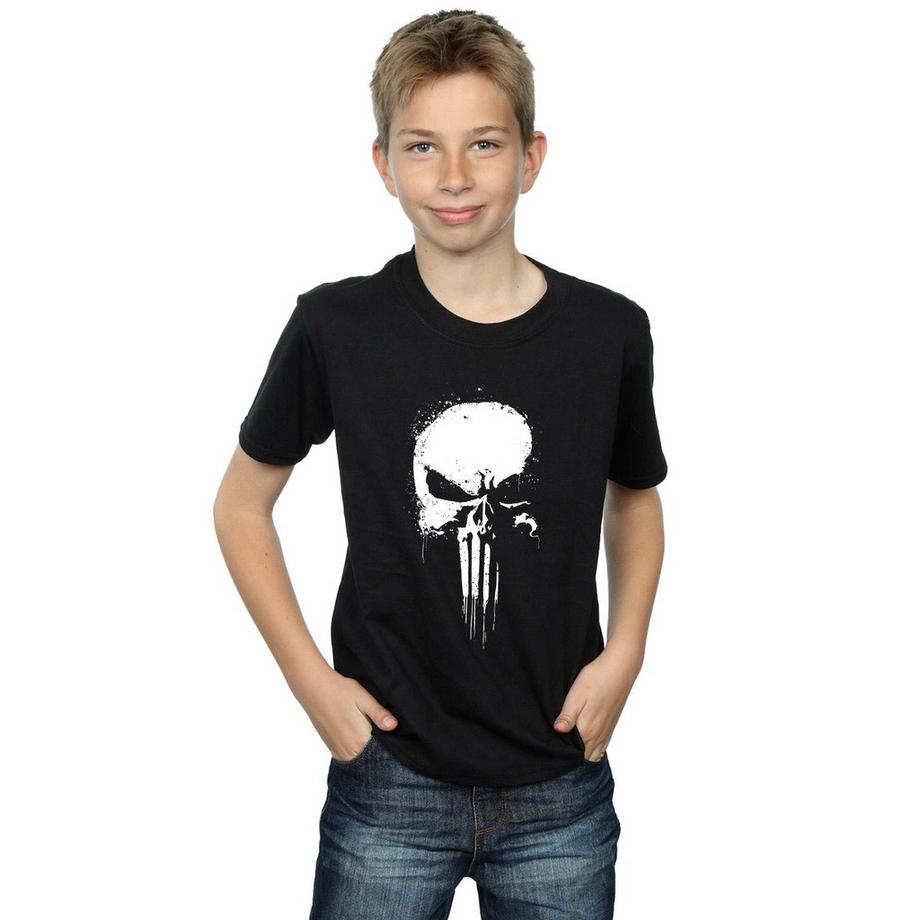 MARVEL  The Punisher Spray Skull TShirt 