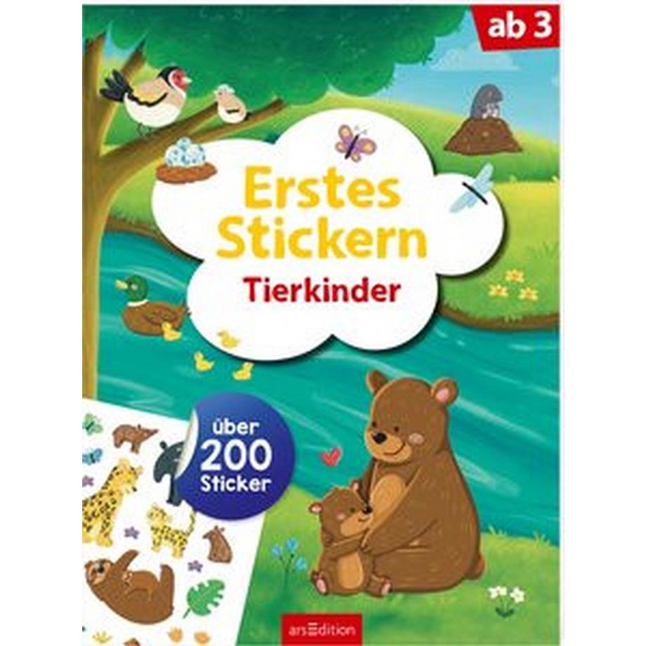 ARS EDITION  Erstes Stickern - Tierkinder 