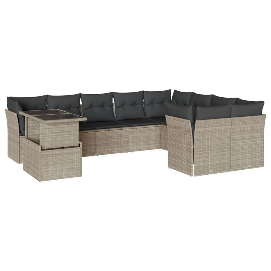 set divano da giardino Polirattan