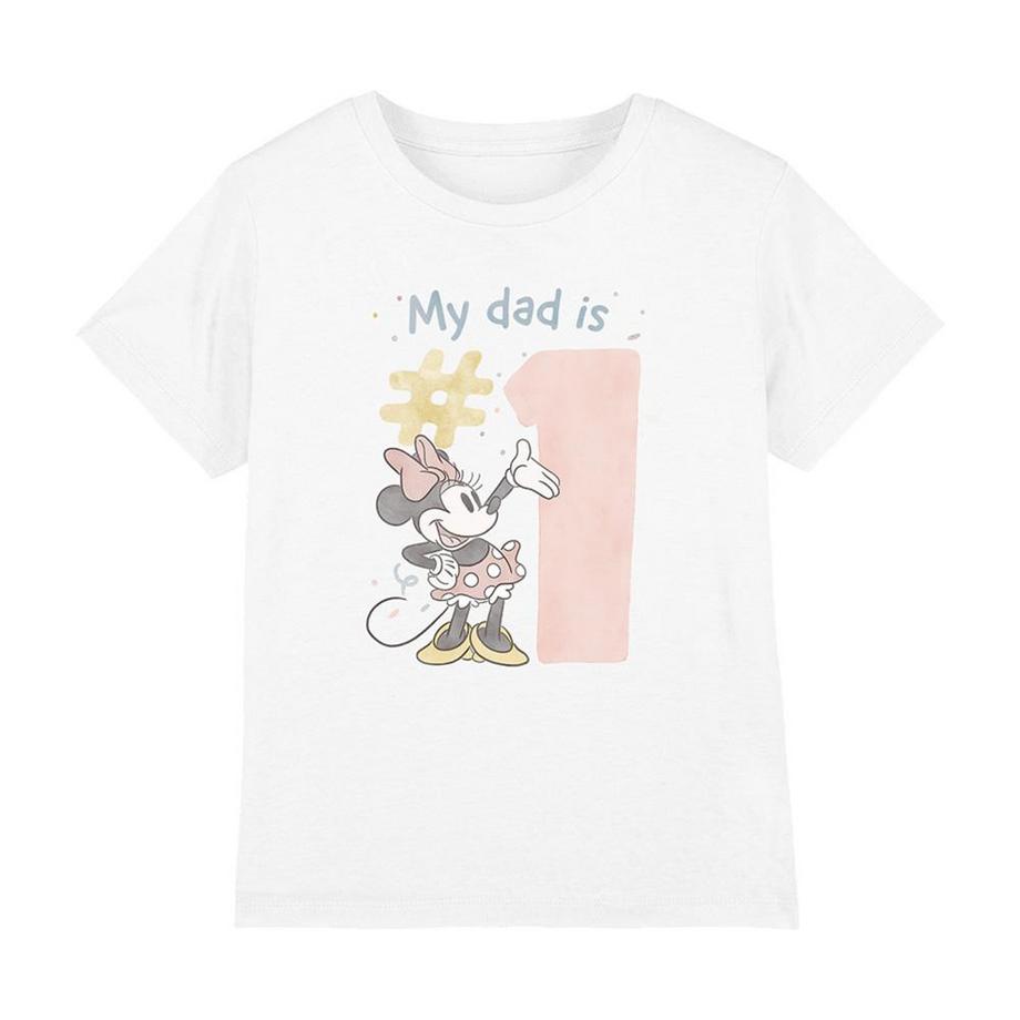 My Dad Is No 1 Maglietta Acquerello Ragazze
