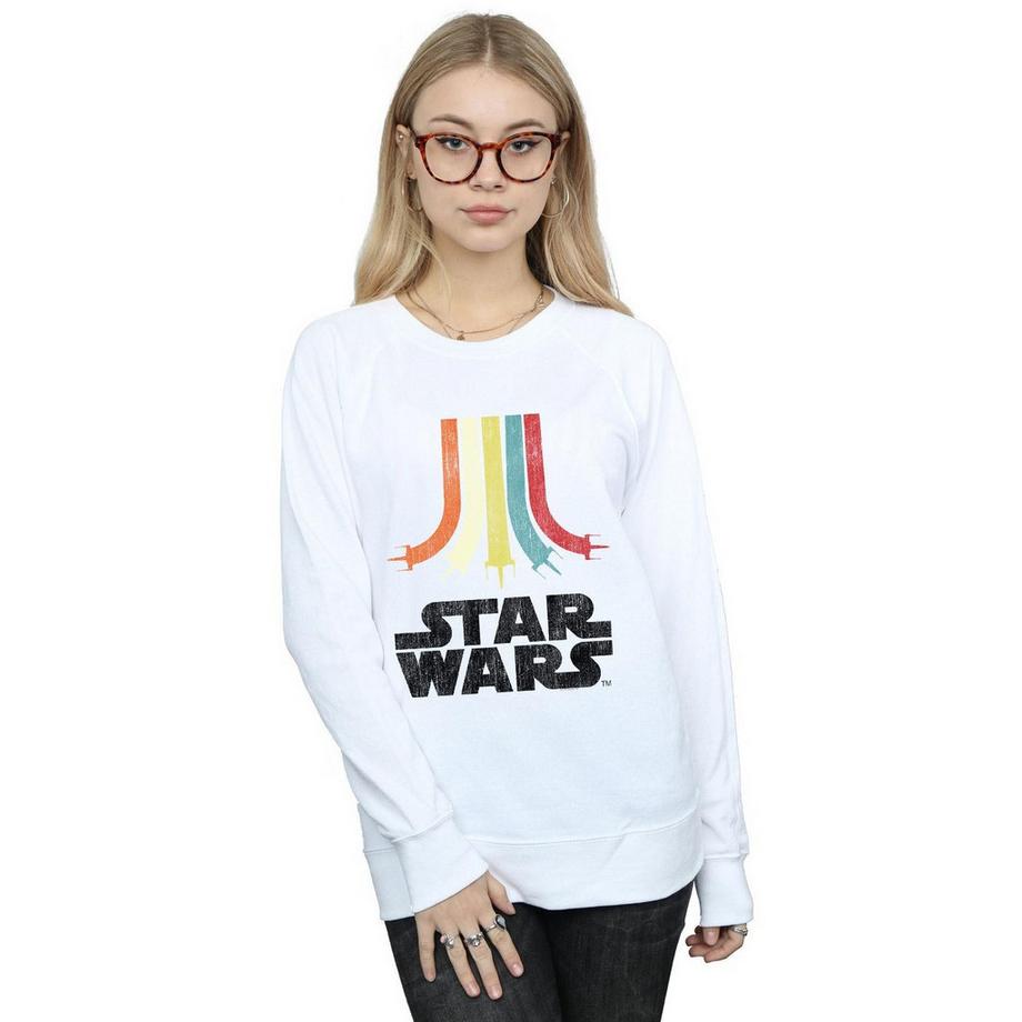 STAR WARS Star Wars Sweatshirt Rétro Arc-en-ciel  