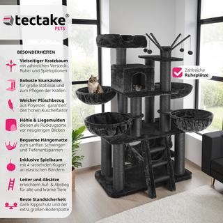 Tectake  Arbre à chat GISMO 195 cm 