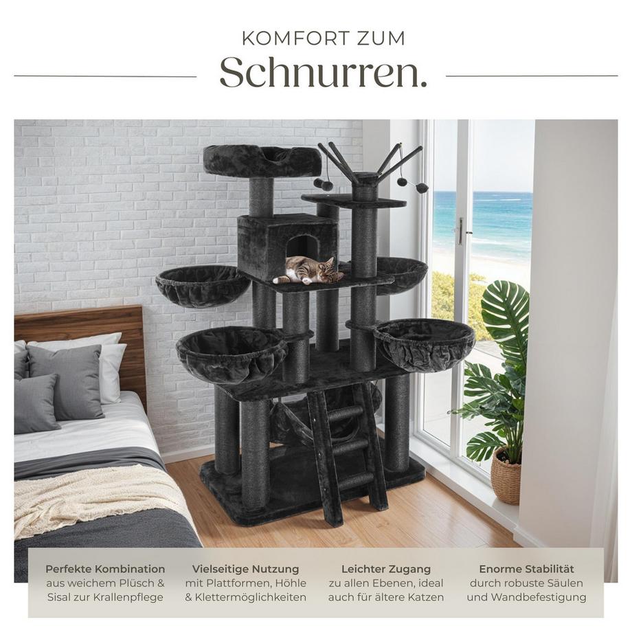 Tectake  Kratzbaum Gismo 195 cm Sisal 